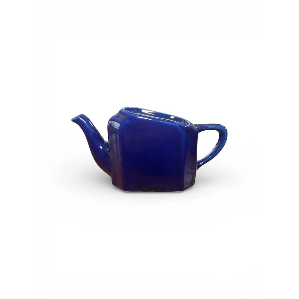 Hall China 1970s-80s Tea For Two Colbalt Blue 3 Piece Set MCM‎ Fiesta Ware Match